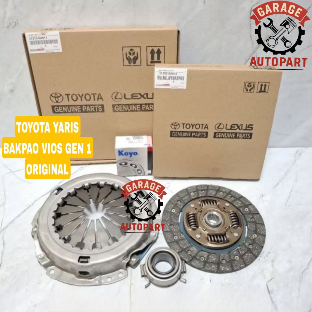 KAMPAS KOPLING SET TOYOTA YARIS VIOS GEN 2 ORIGINAL