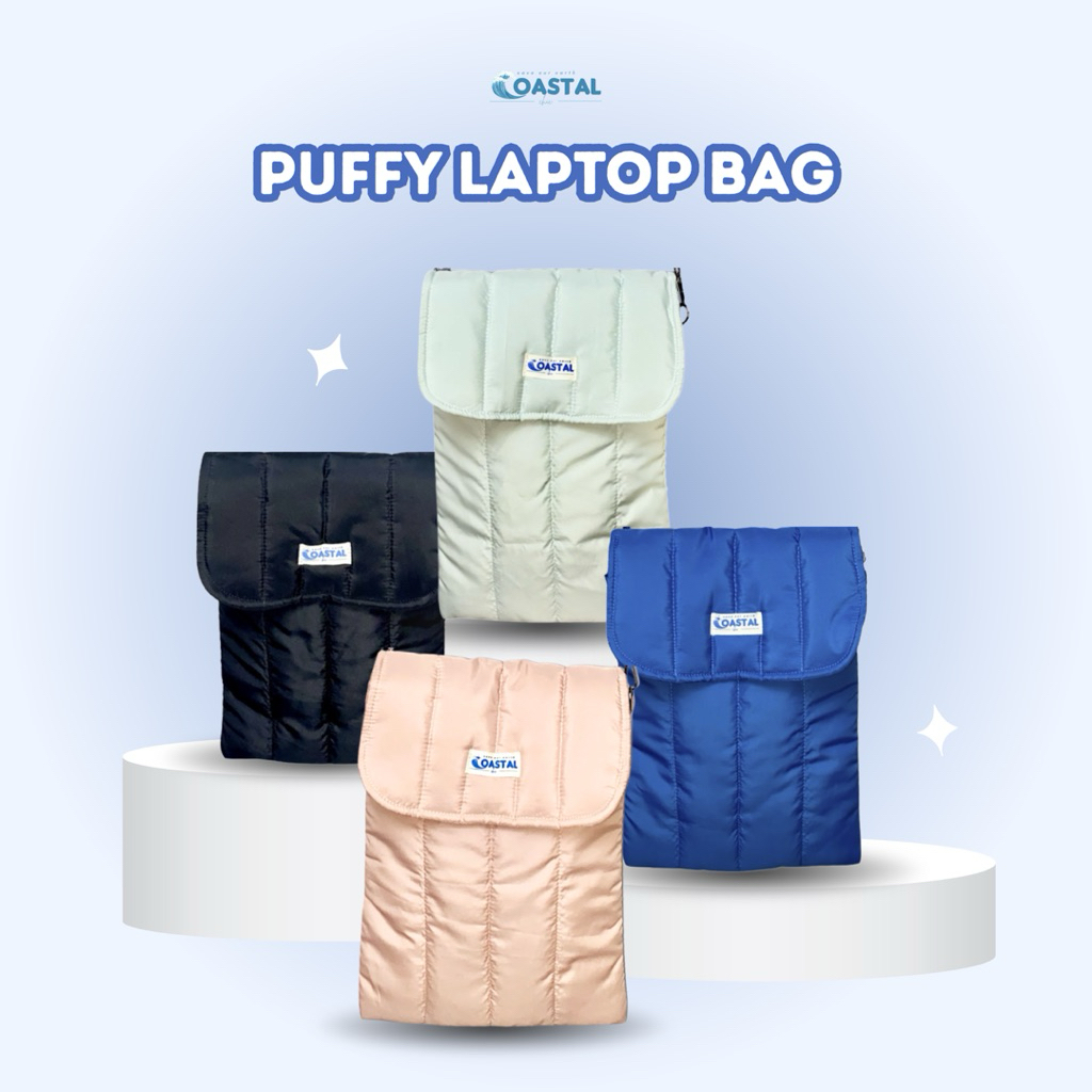 CoastalChic puffy tas laptop 12inch