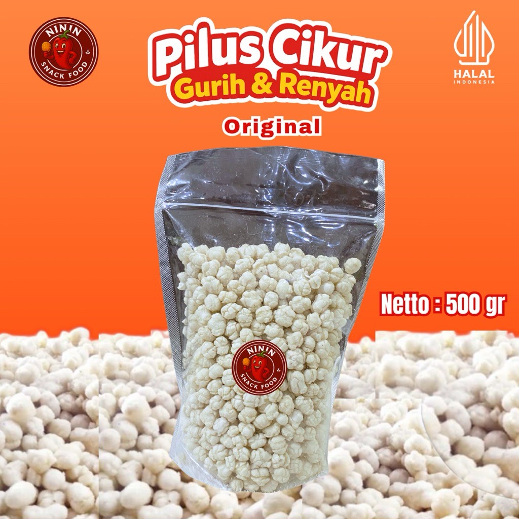 

Ninin Pilus Cikur kencur Original 500 Kg Makan snack food Cocok Buat Toping Yang Berkuah Cemilan instan Gurih & Renyah