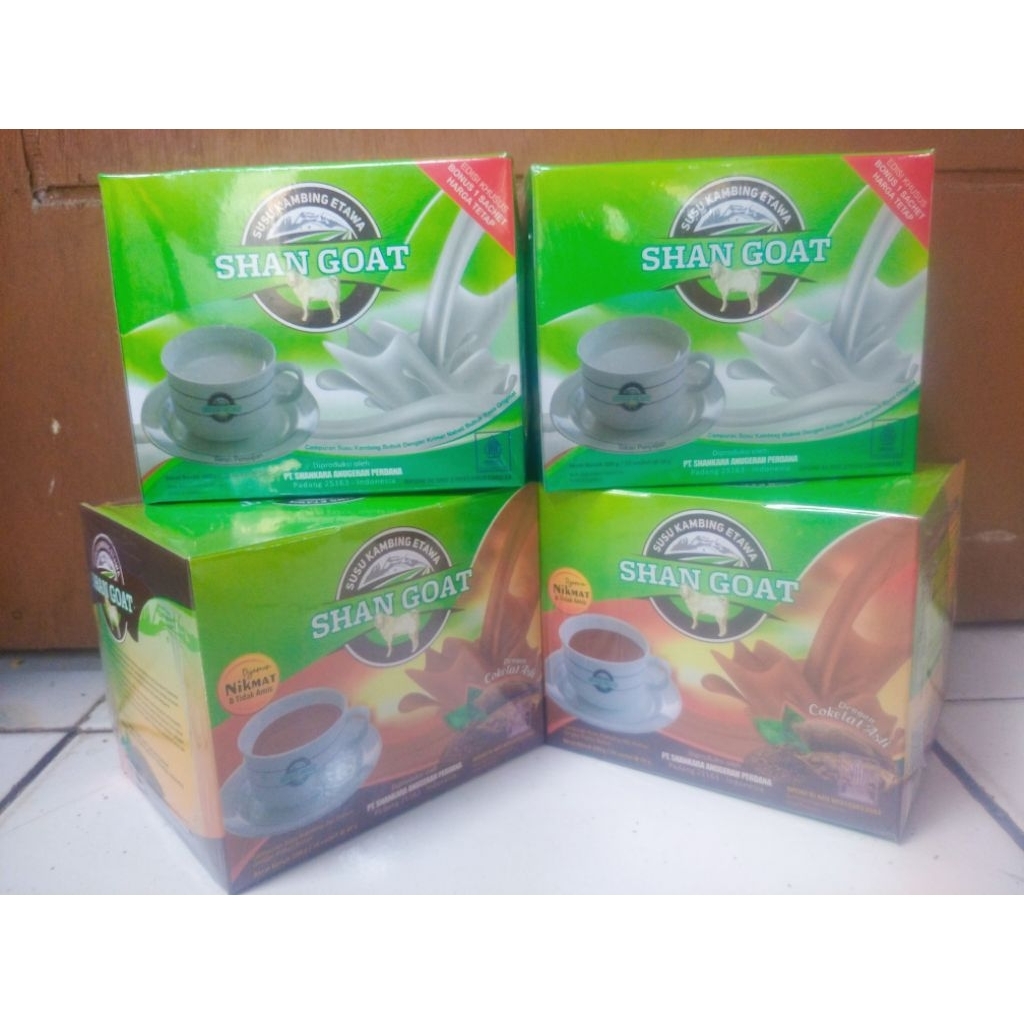 

susu kambing, susu etawa shan goat 1box isi 10sachet