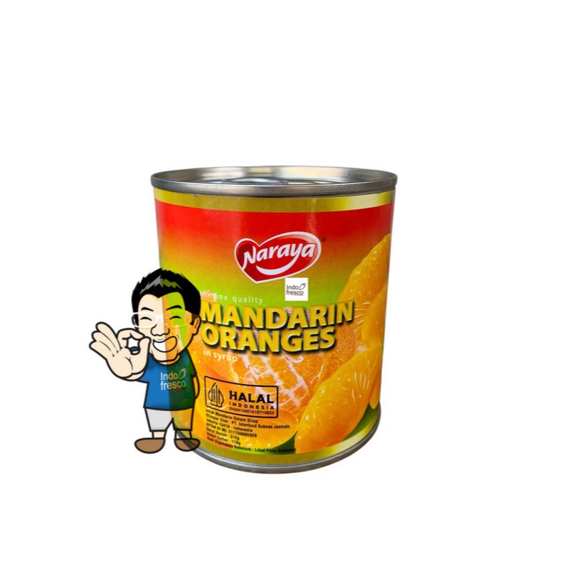 

Naraya Mandarin Orange In Syrup Canned- Buah Jeruk Mandarin Kaleng 312 g