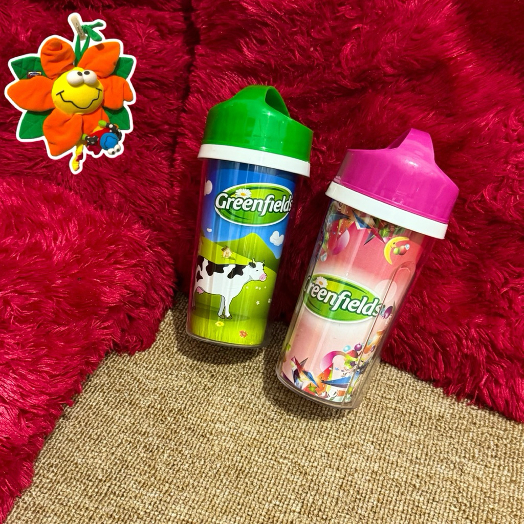 NEW Tumblr 400ml Botol Minum GreenField (Hijau / Pink) - Tumblr gift greenfield Botol minum greenfie