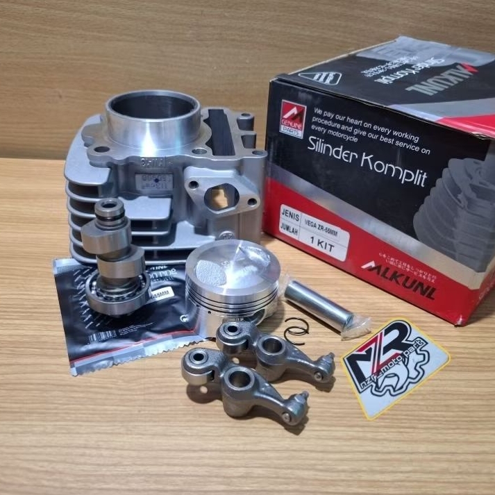 PAKET BLOK SEHER BORE UP 55 MM VEGA ZR 5D9//BORING PISTON SET NOKEN AS/CAMSHAFT RRA RACING YAMAHA JU