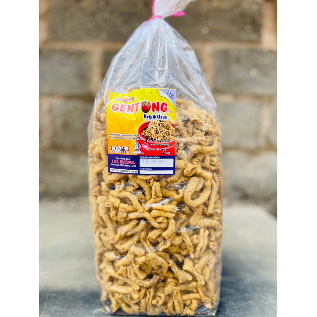 

Kripik usus gentong 2kg / kripsus / kripik usus / exp bulan januari 2026