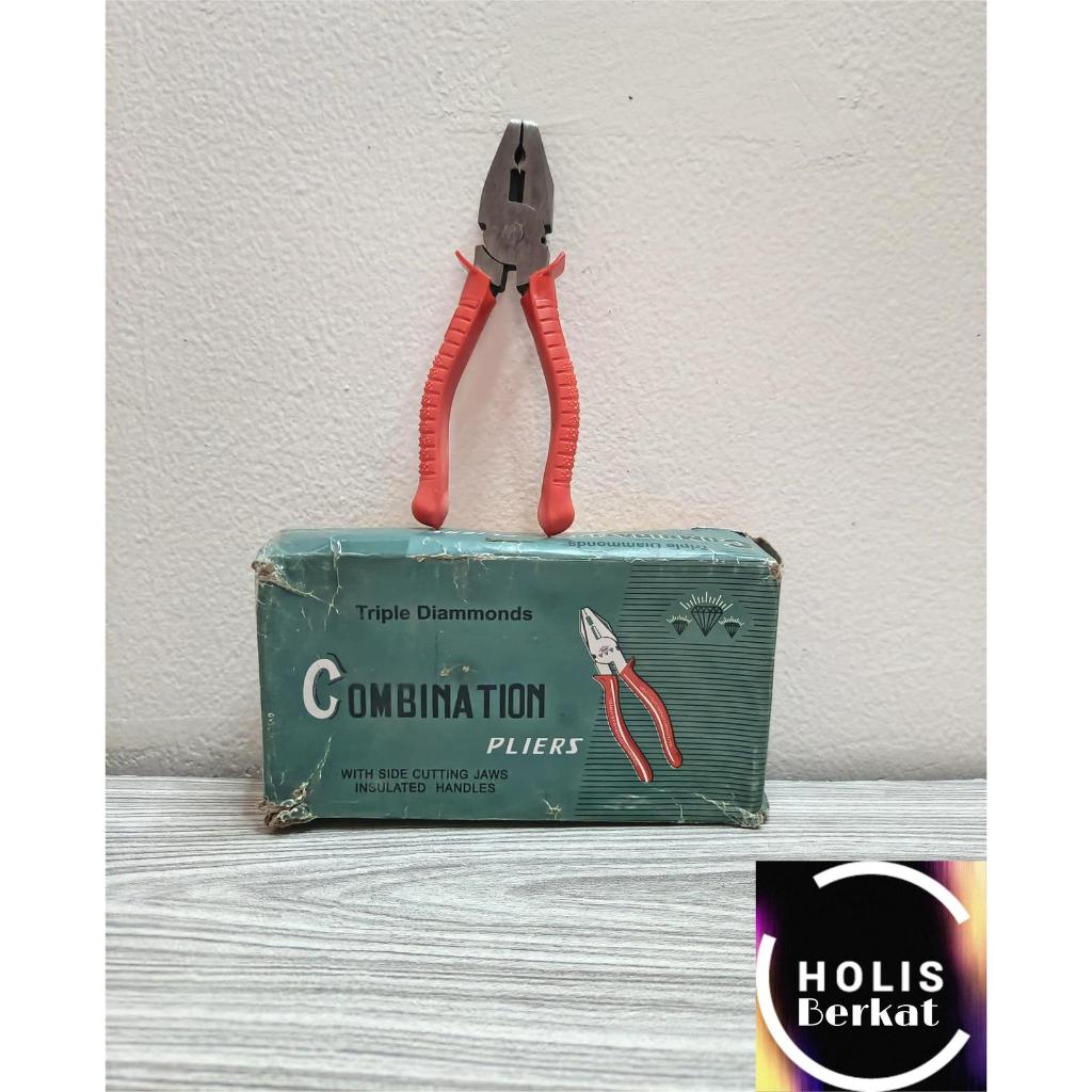 Tang Kombinasi Merah / Combination Pliers Diamond 8 Inch