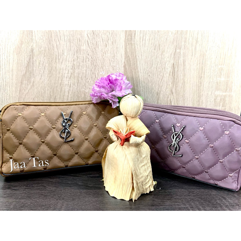 Jaa Tas Tas Dompet Wanita Unik & Praktis Bisa Jadi Hand Bag atau Selempang Ukuran 19x10cm Bahan Para