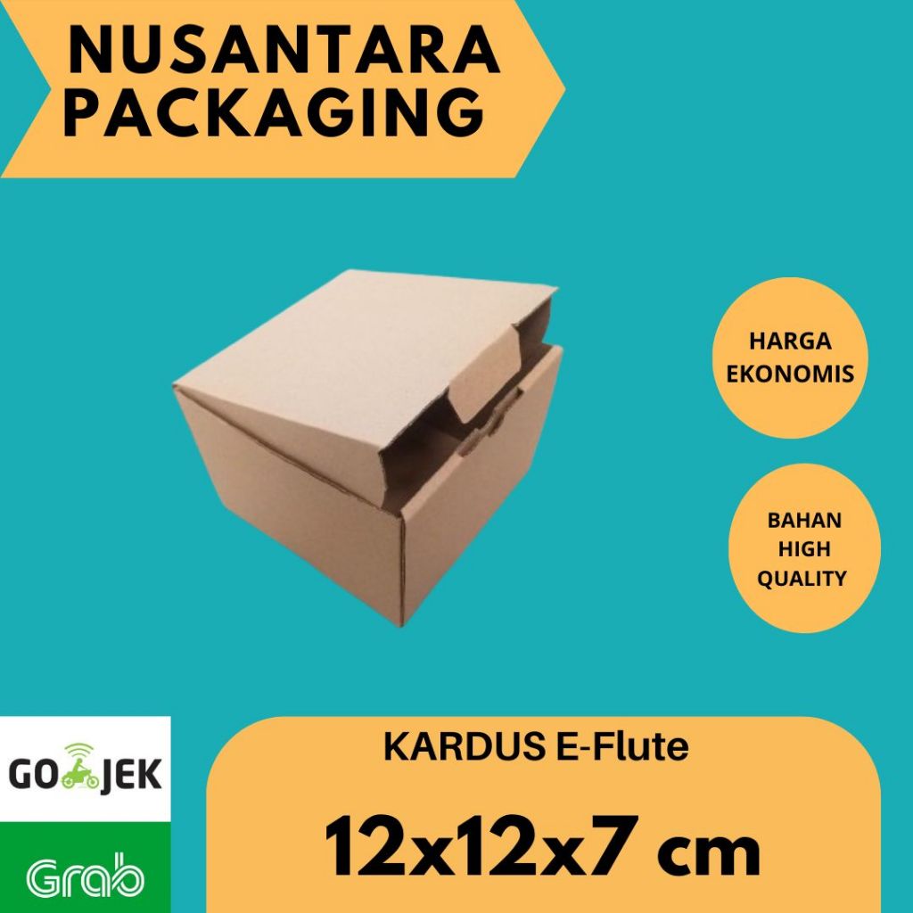 KARDUS 12x12x7 cm / BOX KARTON CORUGATED DIE CUT / AKSESORIS