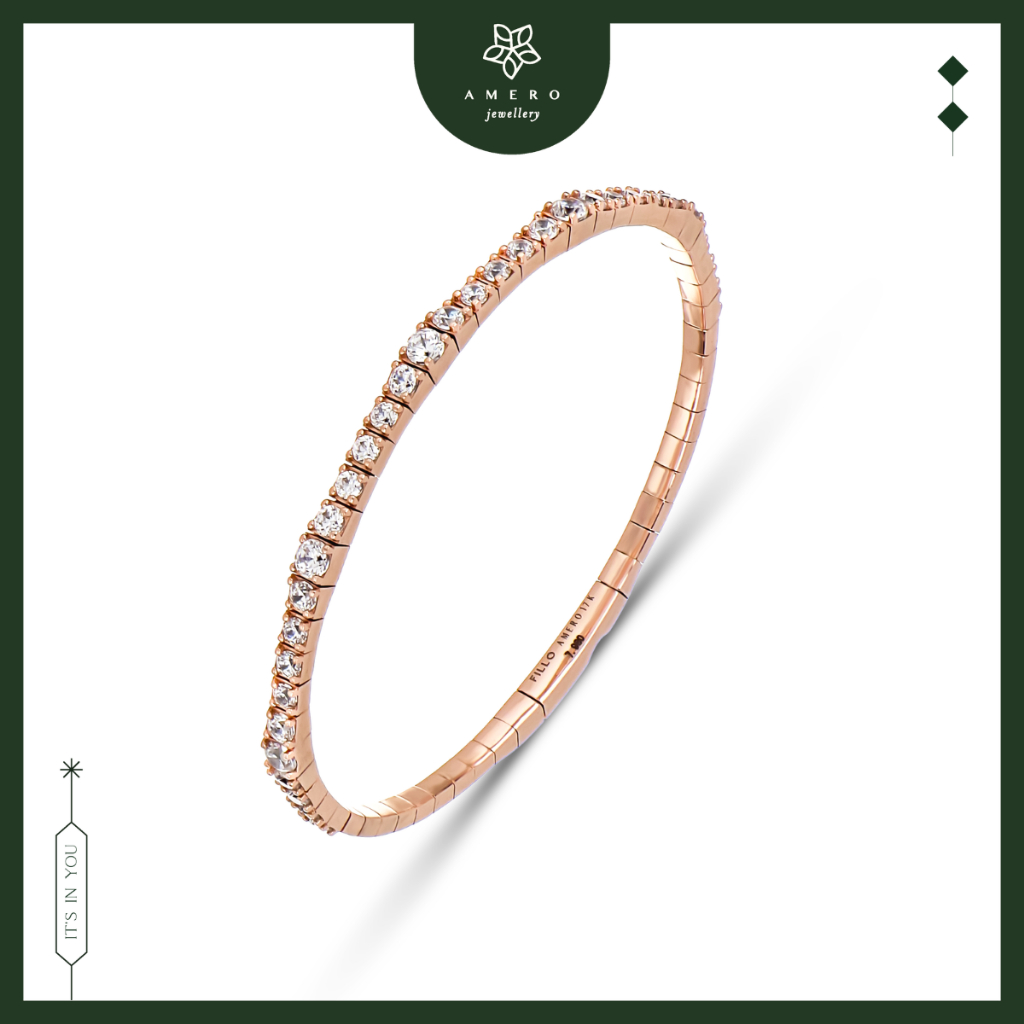 Gelang Emas 17K Rose Gold Fillo FB-119 Amero Jewellery