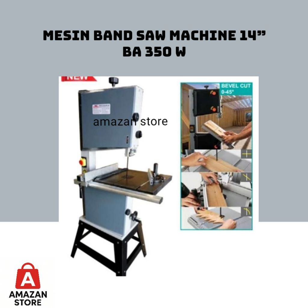 Mesin Bandsaw Machine 14" BA 350W Wipro / Mesin Bandsaw Gergaji Kayu Wipro 14" BA 350W
