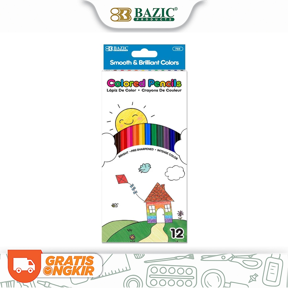 

Pensil Warna Bazic Pencil 12 Colors