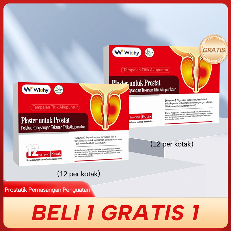 Patch prostat terapi, titik akupunktur, terapi, penguat, meredakan gejala prostat untuk pria