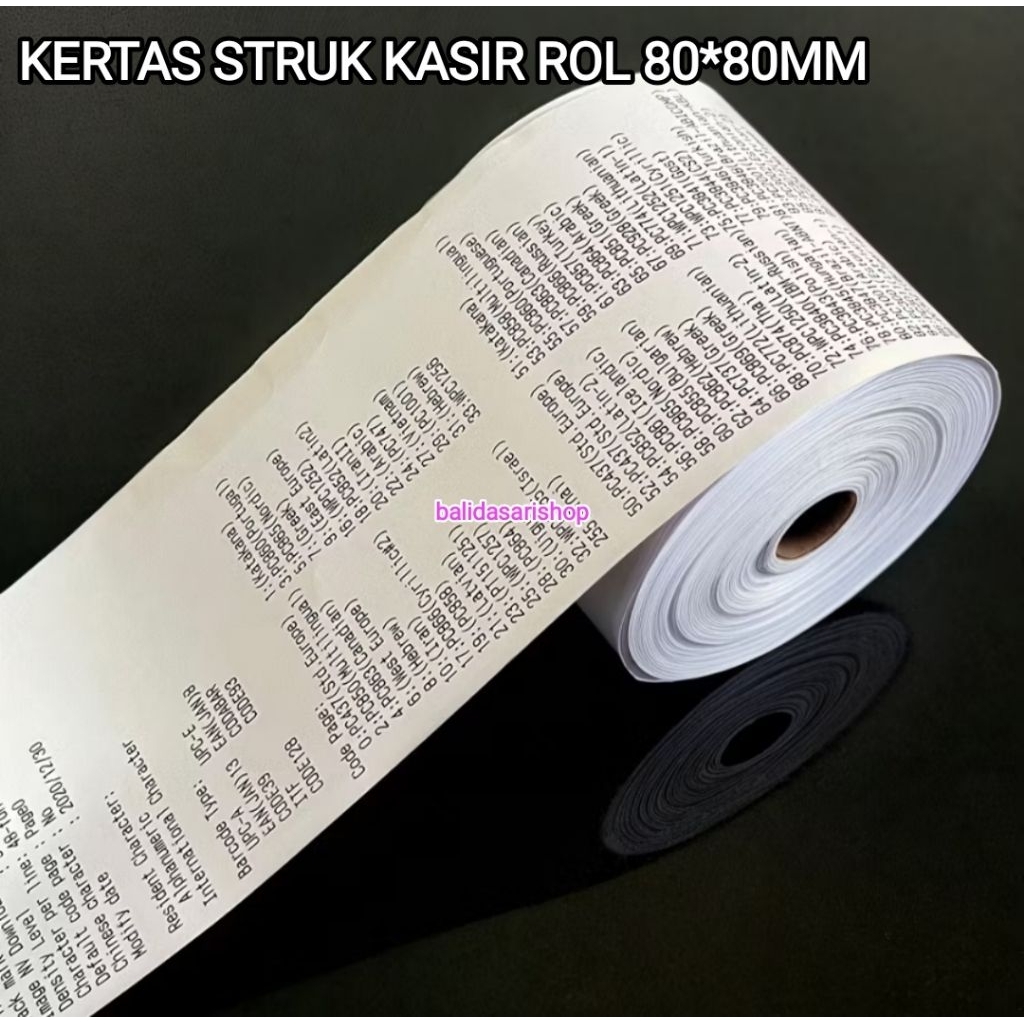 

KERTAS TERMAL STRUK KASIR 80*80MM