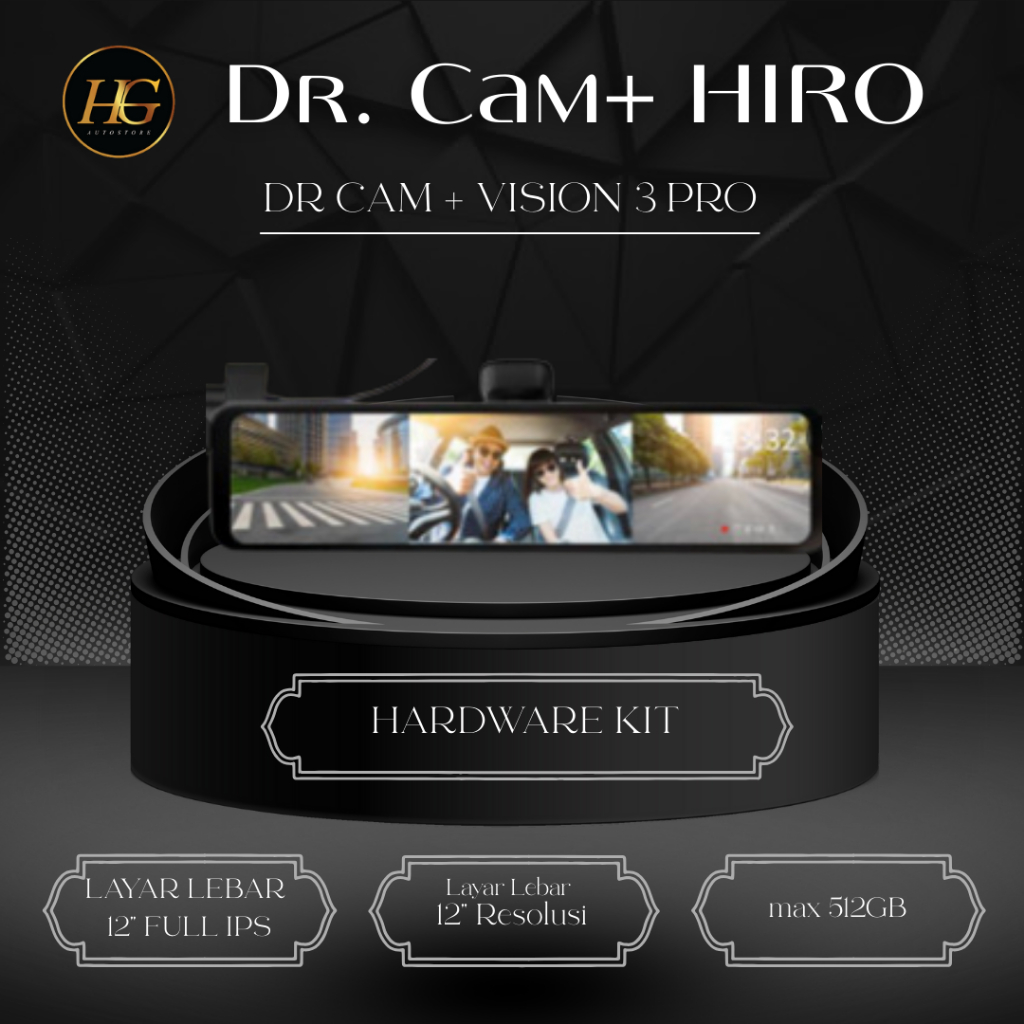 Dr.Cam+ Vision 3 Pro - DashCam 3 kamera