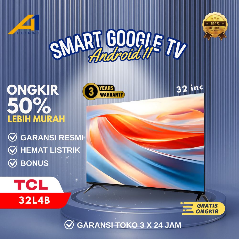 TCL Smart Android TV 32L4B 32 Inch HD Dolby Audio