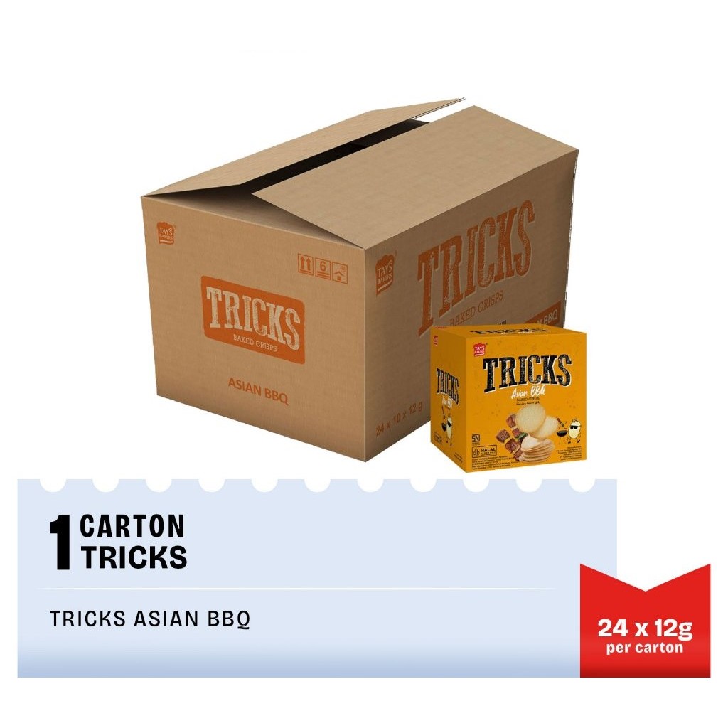 

TRICKS KERIPIK KENTANG RASA BBQ 1 DUS 24 BOX