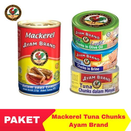 

Ayam Brand - Paket Mackerel Tuna Kaleng Chunk In