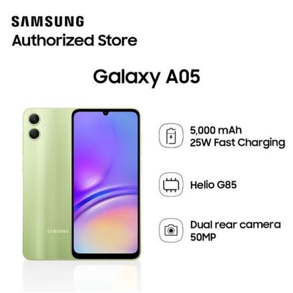 HP SAMSUNG GALAXY A05 6/128 GB - SAMSUNG A 05 RAM 6GB ROM 128GB GARANSI RESMI