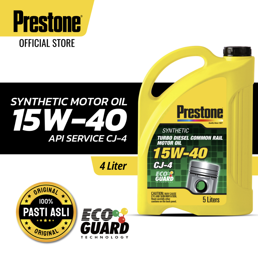 Prestone Synthetic Diesel Motor Oil 15W-40 5L Oli Mesin Diesel