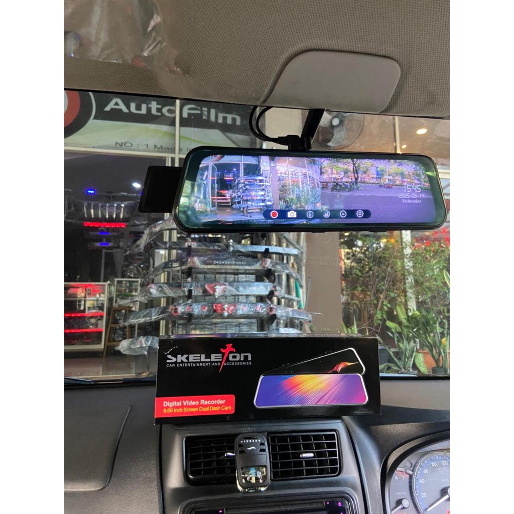 DVR DASHCAM KAMERA CAMERA DEPAN BELAKANG SKELETON