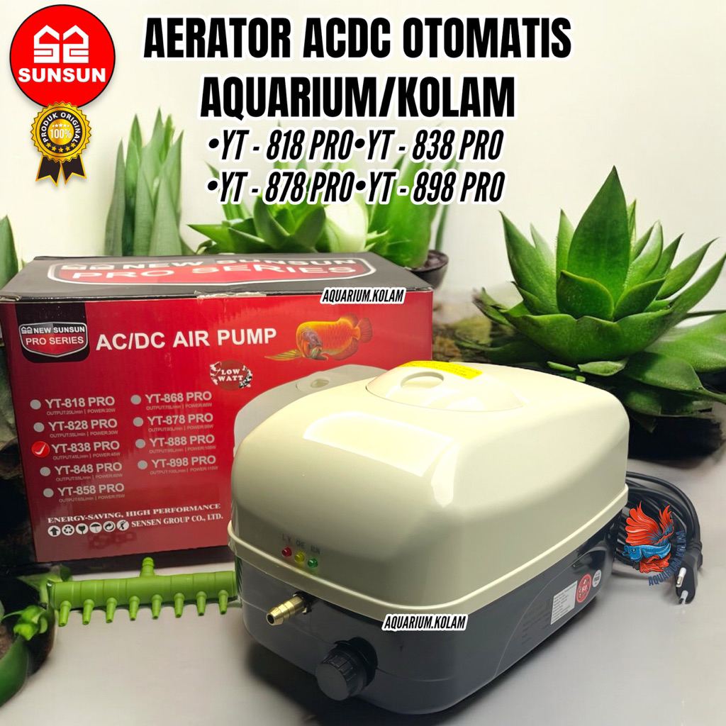 Aquarium Kolam | AERATOR ACDC OTOMATIS SUNSUN 838 PRO 818 PRO AQUARIUM KOLAM