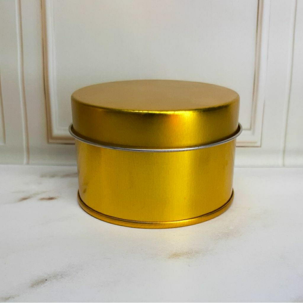 

Kaleng emas 7,5 x 5 cm souvenir Tin Can Gold 7,5 x 5 cm tabung polos