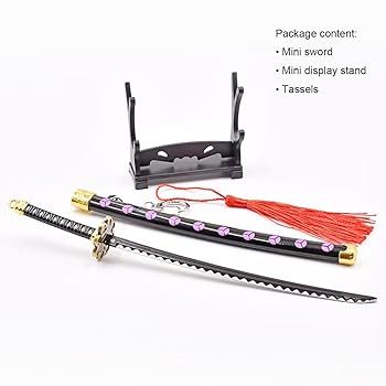 Miniatur Pedang Shishui Roronoa Zoro Anime Onepiece