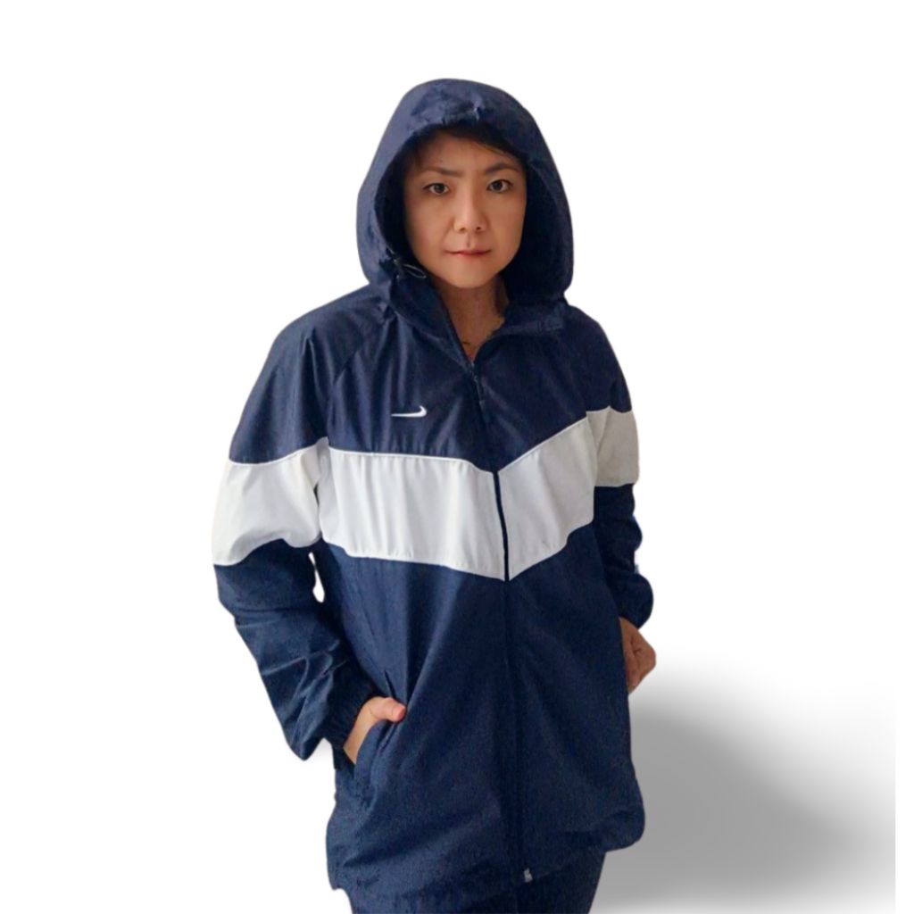 Nike Windrunner Hoodie Navy-White