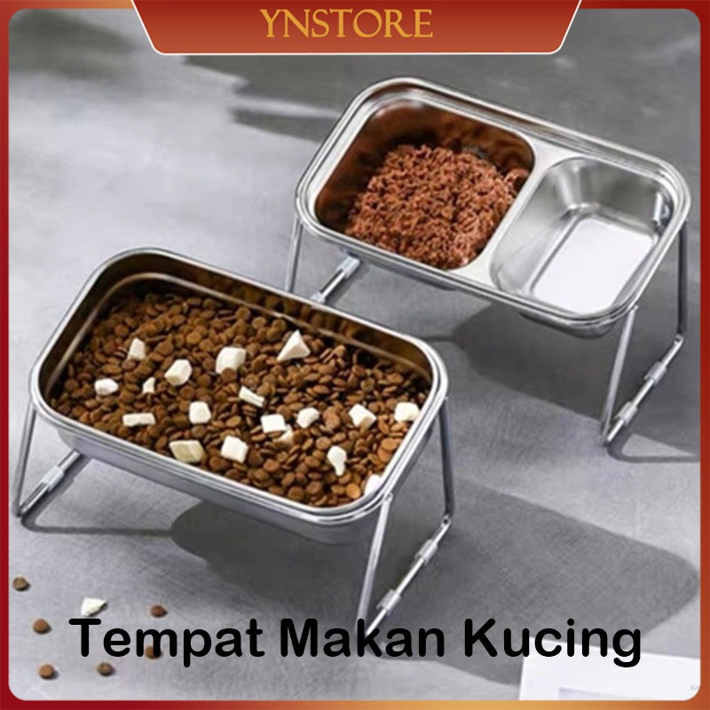 Tempat Makan Kucing Stainless Steel Anjing Anti Semut Wadah Makan Kucing Tempat Makan Kucing Tempat