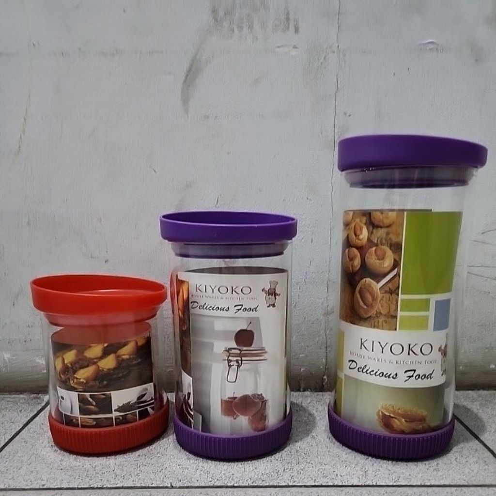 Toples Kue unik Toples kue kaca Kiyoko sml Toples bumbu kaca toples kaca kedap udara