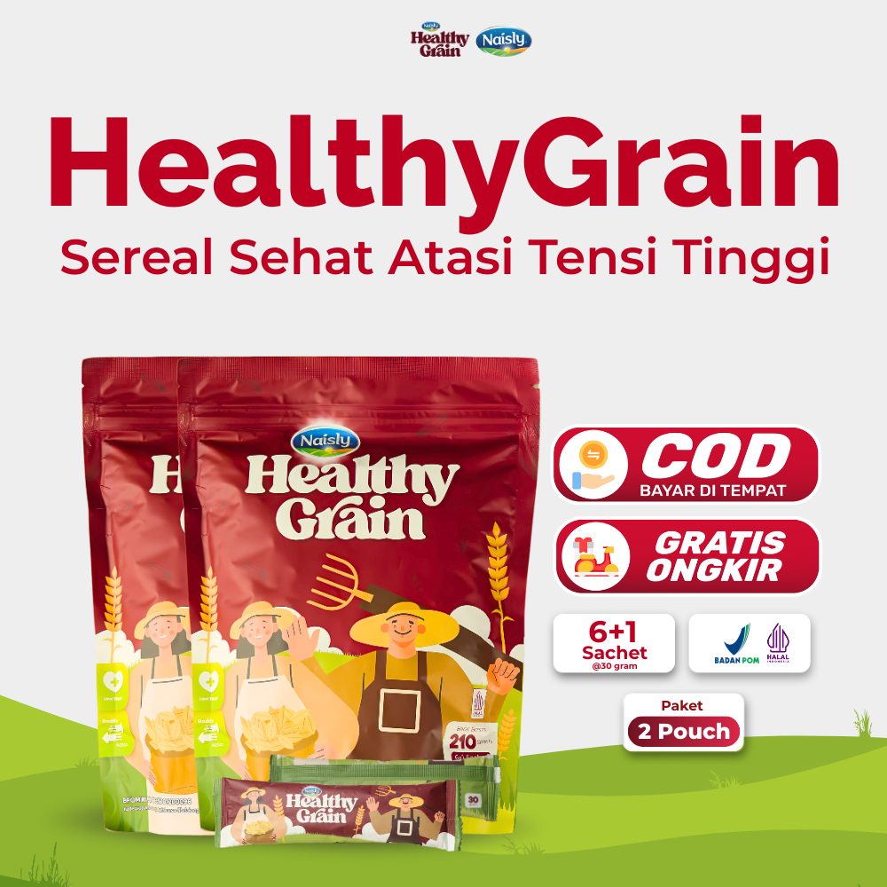 

HealthyGrain Sereal Oat Bantu Menstabilkan Tensi Tinggi 2 Pouch