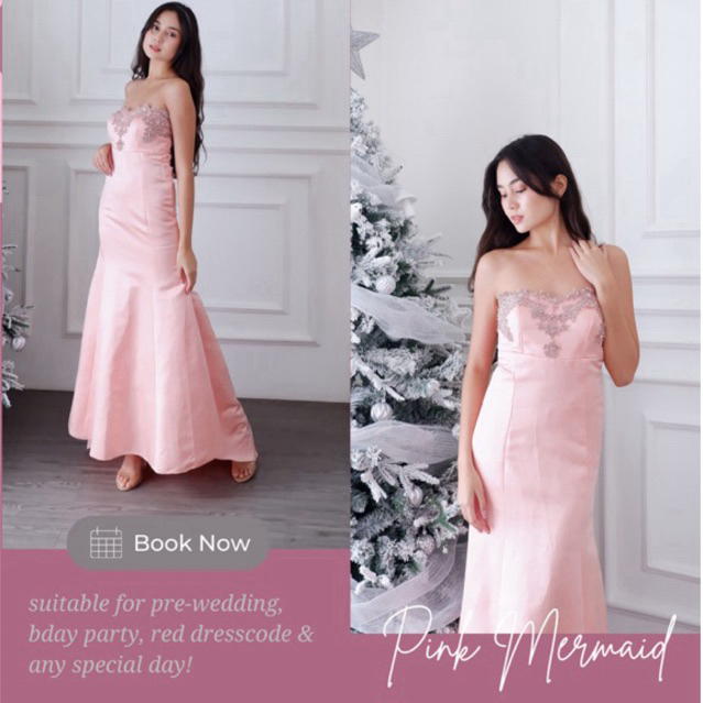 SISA BUTIK - PRELOVED PINK DRESS