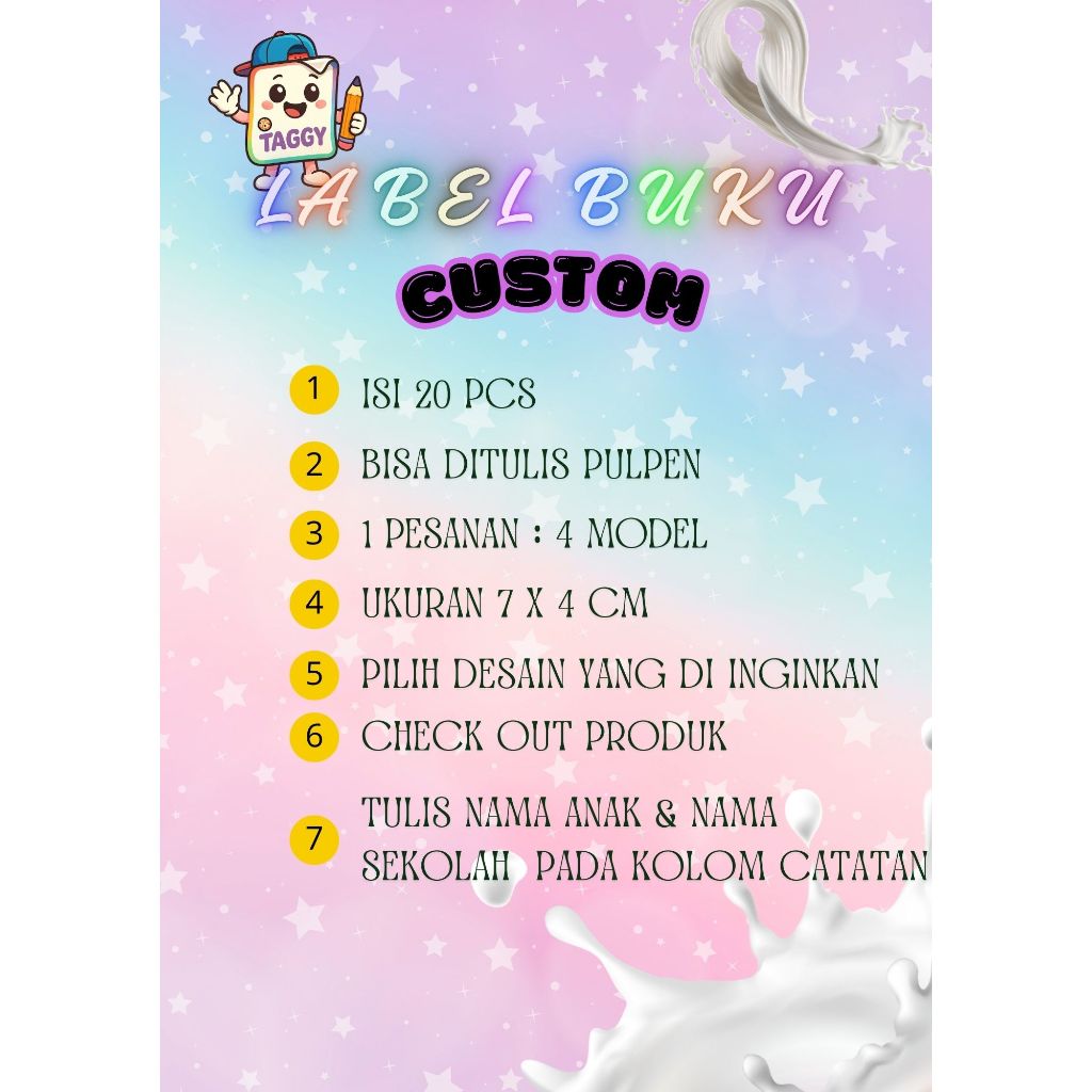 

Sanrio - Sticker Nama Buku/Label Nama Buku Sekolah