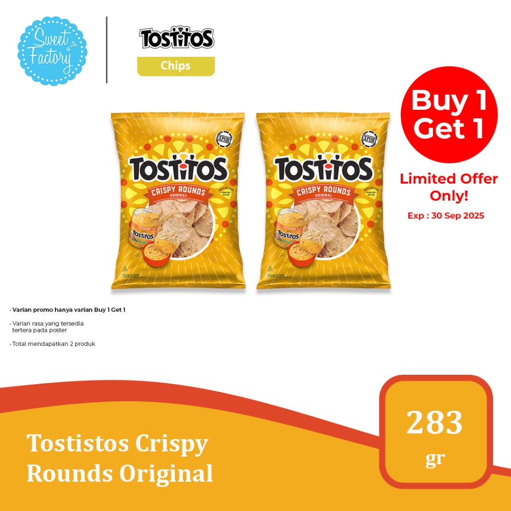 

Tostitos Tortilla Chips 283gr - Snack Jagung Import USA | Crispy Rounds / Scoops / Original