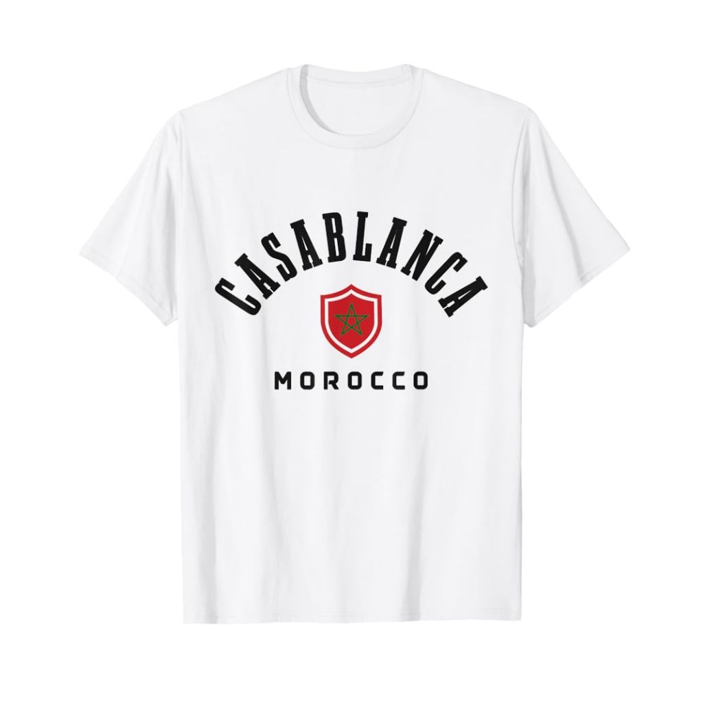 Kaos Oleh-oleh Maroko Casablanca Morocco Banyak Model plus tag - Baju Casablanca Maroko Morocco Batc