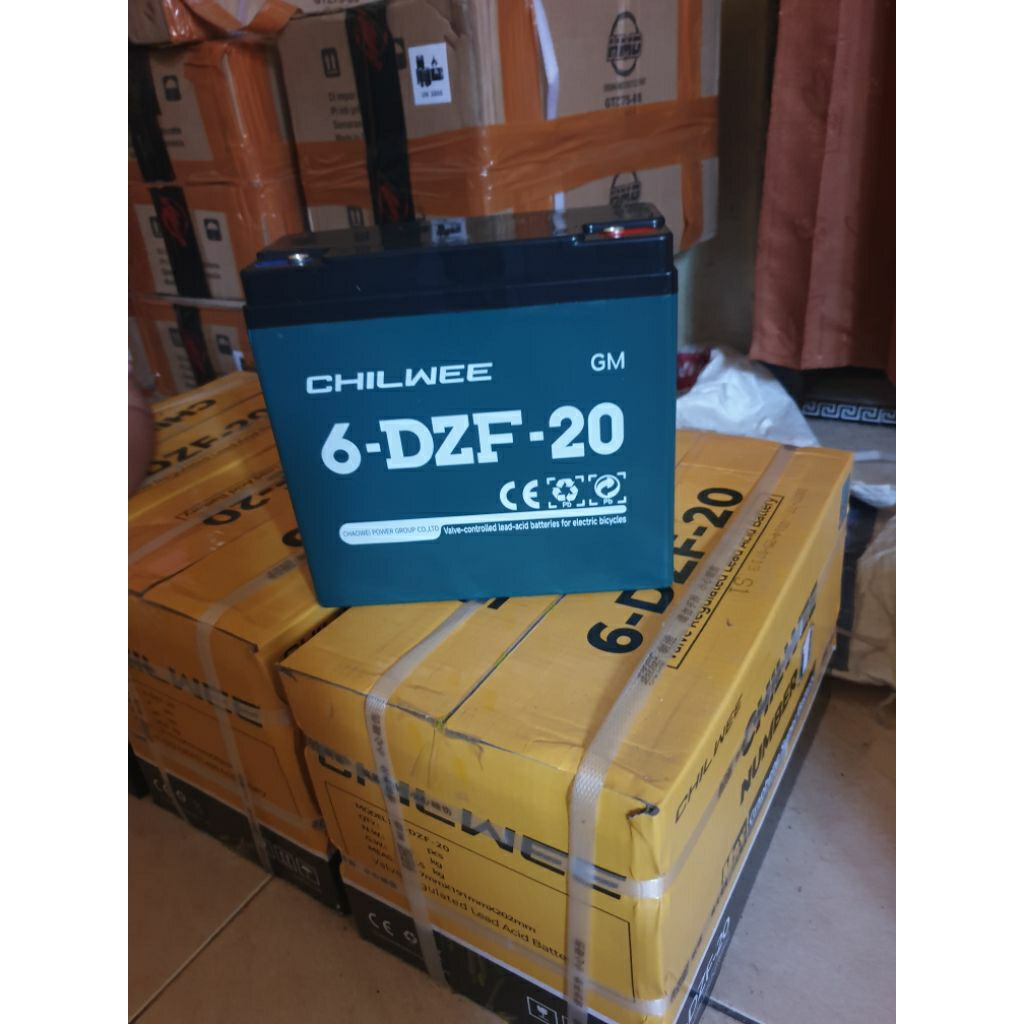 Aki Sepeda Listrik CHILWEE 6-DZF-20 / Baterai Sepeda Listrik / 6DZF20 12V - 20AH
