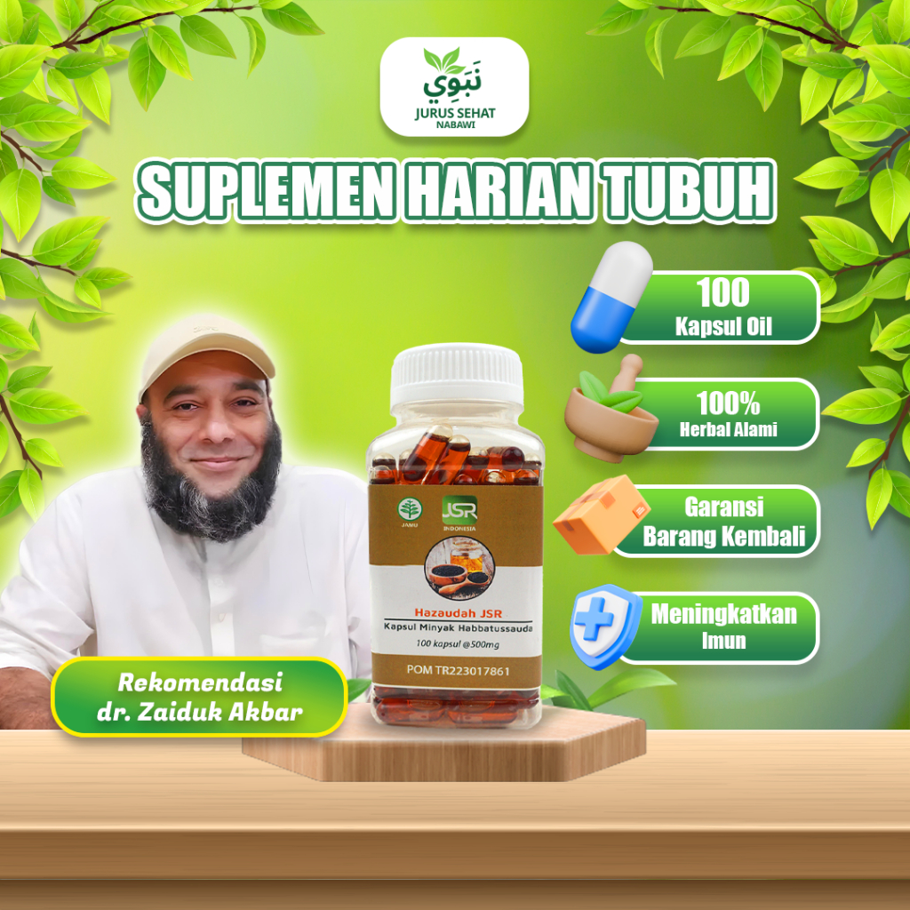JSR - Habbatussauda Oil JSR Rekomendasi Dr Zaidul Akbar - 100 Kapsul