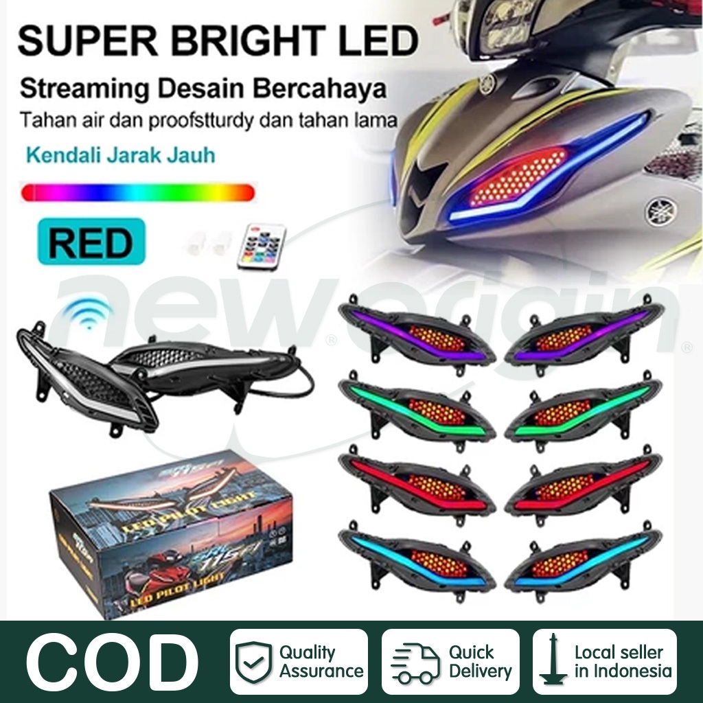Lampu Alis 7 Warna Motor Lampu Senja Gaban Jupiter Z1 /YAMAHA SRL115 fiPutih Merah Pilot Light Jupit