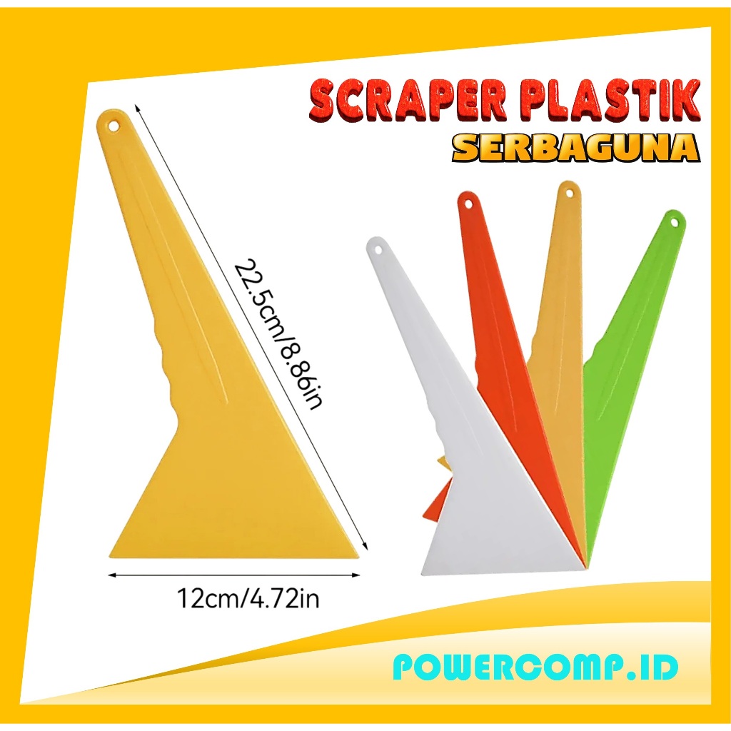 Alat Scraper Stiker Plastik Kuat Anti Gores untuk Pemasangan Kaca Film Mobil Motor Wallpaper Dinding