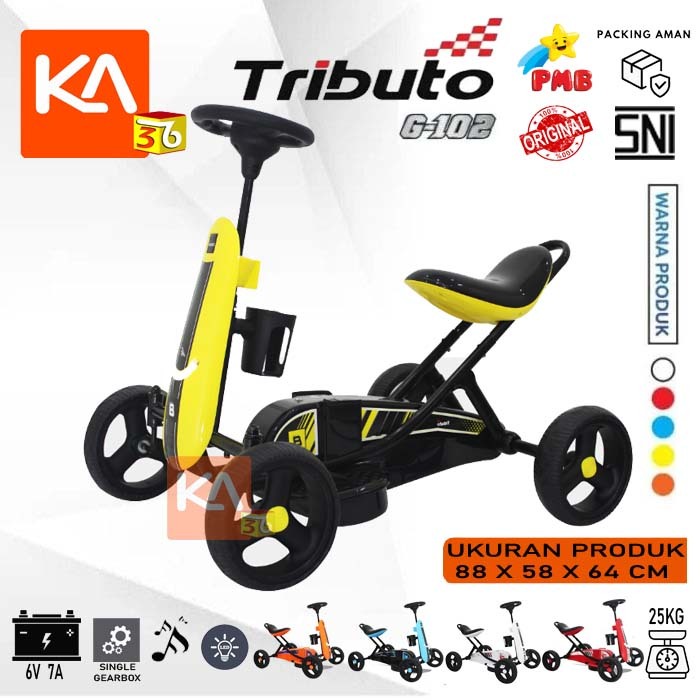 Gokart Untuk Anak Gokart Tributo PMB G102 Aki Berat Max 25 KG