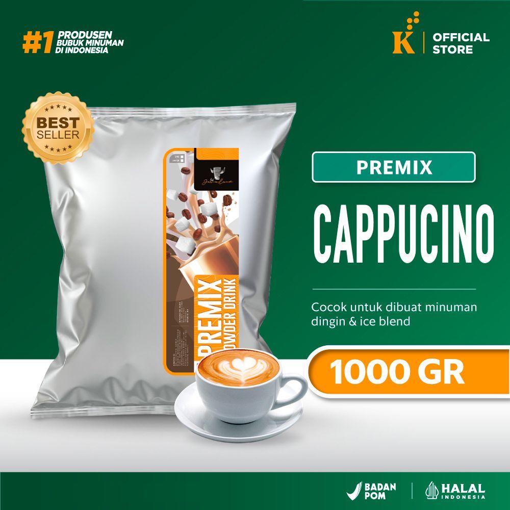 

Bubuk Minuman Bubble Drink Powder Rasa Cappucino Mix Sugar 1 KG Javaland