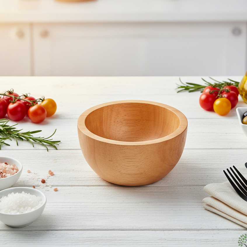 Mangkok Sambal Kayu Mahoni / Mangkok Kayu