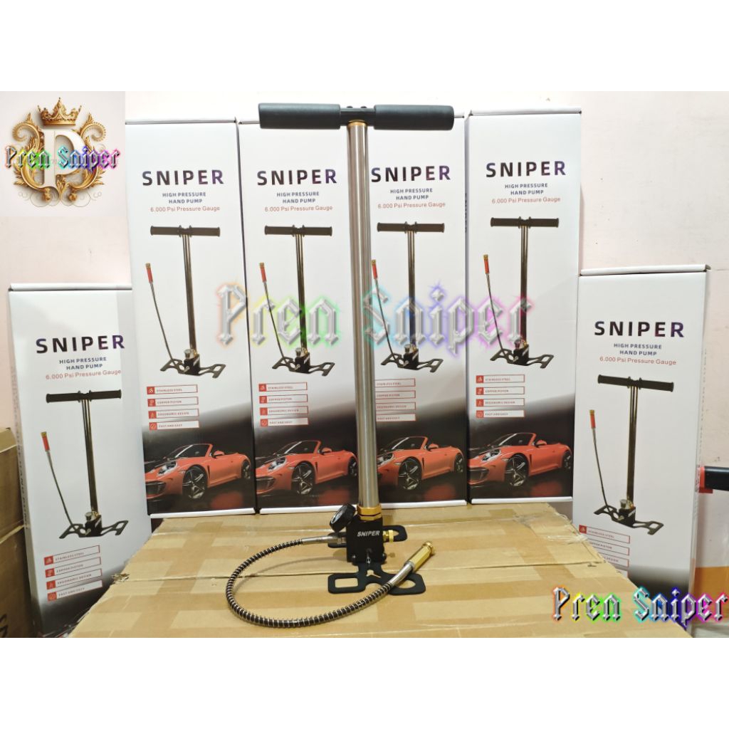 Pompa PCP 3 Stage 6000psi Import, Pompa PCP 3 Stage Kaki Lipat Evo