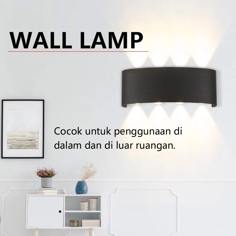 Lampu Dinding Tahan Air Luar Ruangan Dipimpin Lampu Dinding Luar Ruangan Sederhana Lampu Taman Surya