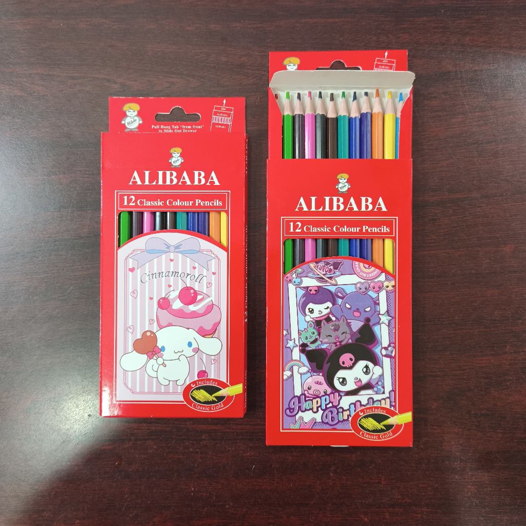 

Kelir / Pensil Warna Panjang 12 Warna Alibaba ( 1 Set )