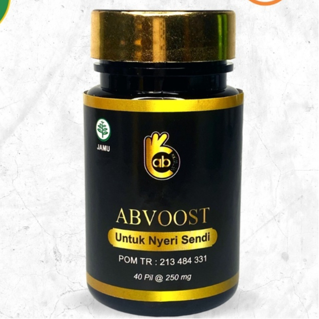 ABVOOST 1 Botol Isi 40 Pil @250mg Solusi untuk Nyeri Sendi Herbal Original / Abvoost