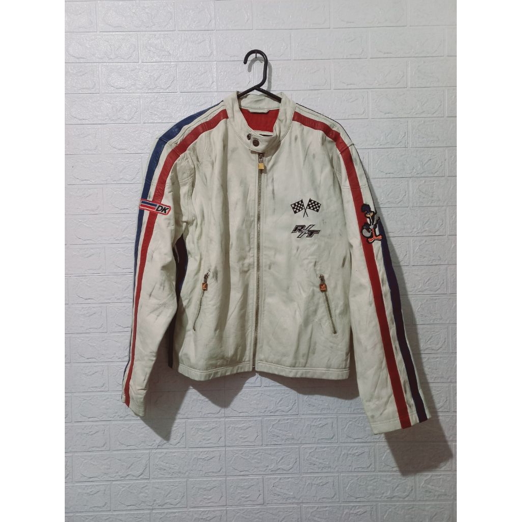 AMERICAN 🇺🇲🇺🇲🇺🇲 DAKOTA caferacer leather jacket  not avirex schott perfecto horn works viva studio k