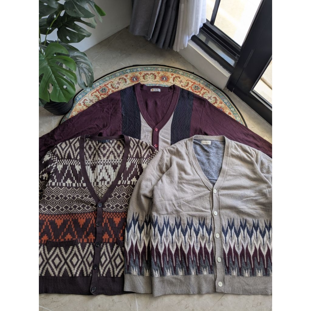 Cardigan Knit mix knitwear sweater not coogie