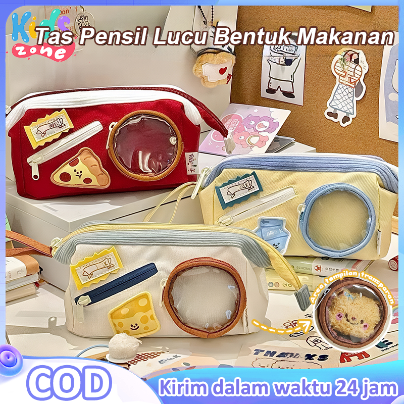 

Tas Pensil Pizza Susu Kotak Tempat Pensil Kanvas Kotak Pensil Aesthetic Korea Untuk Trendi Gadis Tas Alat Tulis