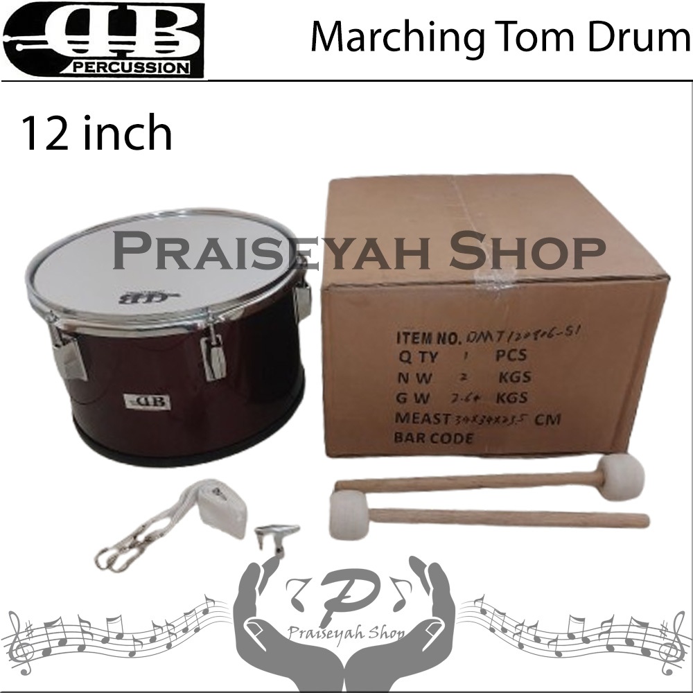 Marching Tom Drum 12 - 13 - 14 inch DB Percussion Marching Band