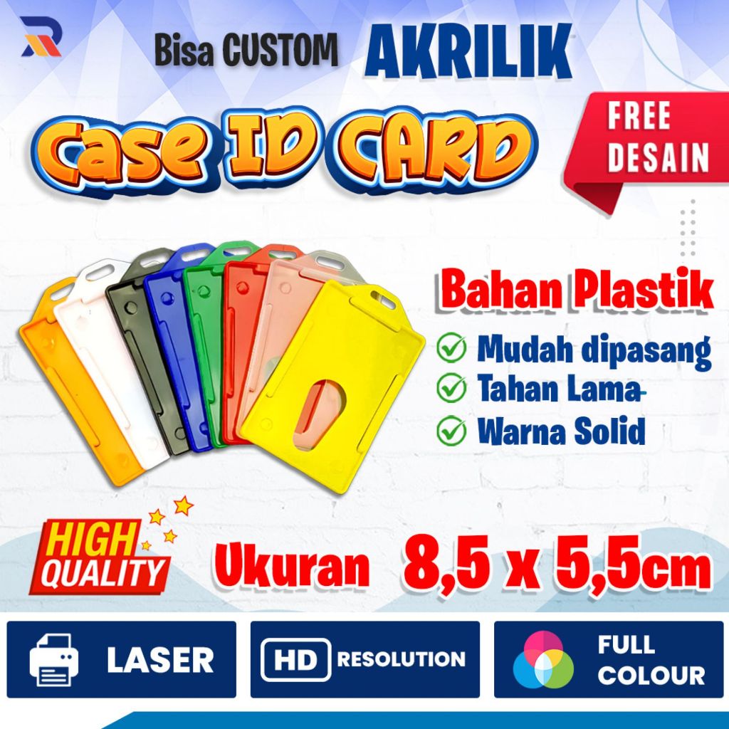 Case ID CARD Plastik | Case ID CARD Warna Solid PREMIUM | Case ID CARD HOLDER Plastic